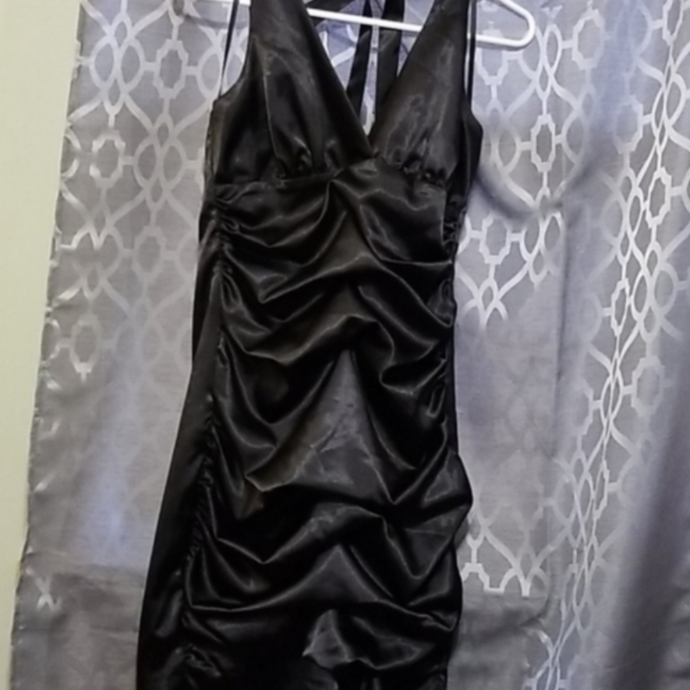 Charlotte Russe Black Halter Style Dress Size M